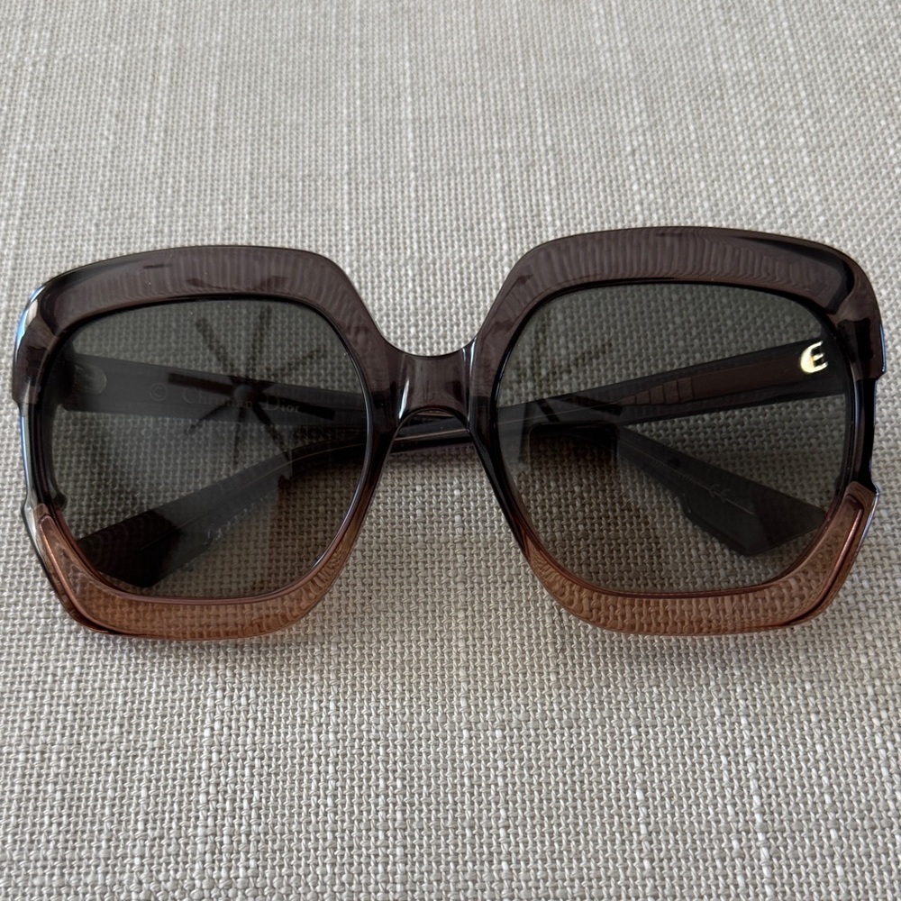 Dior Gradient Brown Square Sunglasses